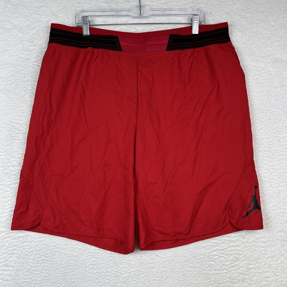NWT Nike Air Jordan‎ Mid-Flight Victory Shorts 821917-687 Red Pockets Men's XL